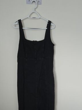 Old Navy Black Denim Sleeveless Dress